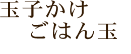 玉子かけごはん玉